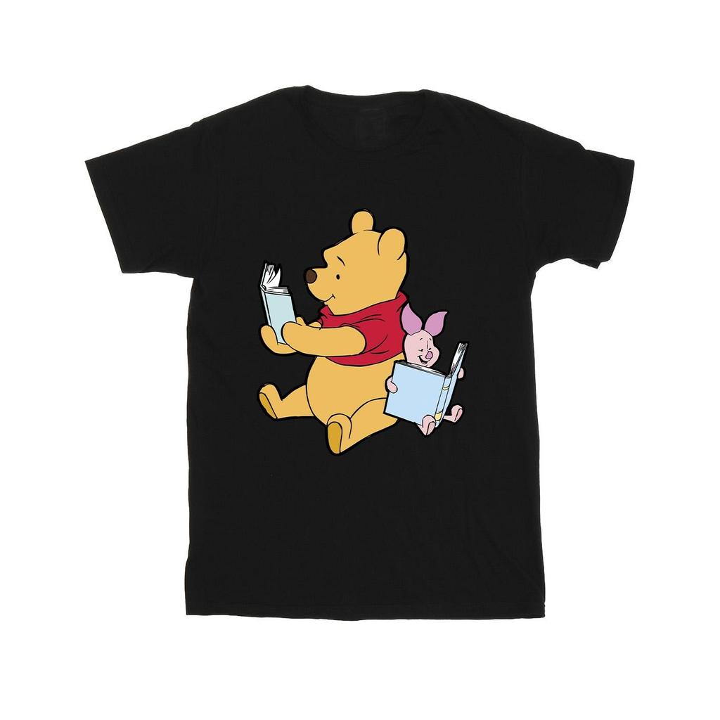 Winnie the Pooh Girls Reading Cotton T-Shirt