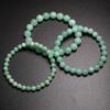 Fine Aaa Natural Burmese Green Jade Round Beads Bracelets Women Stone Jewelry Gemstone Souvenir Gift Idea Handmade Strand BraceletsFashion Wrist