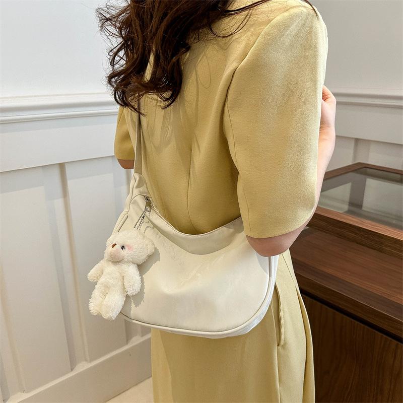 Dumpling Bag Women's Japanese Ins Versatile Crossbody Bag Casual Large Capacity Oxford Bag Student Commuting Shoulder Bag