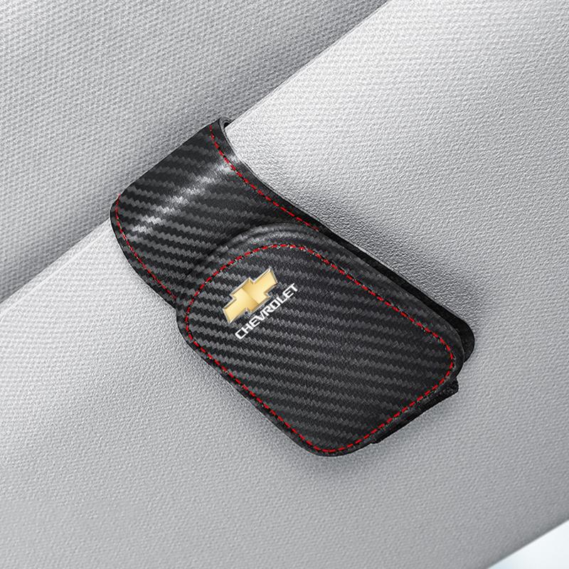Car Interior Sun Visor Eyeglasses Holder Sunglasses Clip For Chevrolet Sail Aveo Colorado Cobalt Silverado Beat Equinox Tahoe