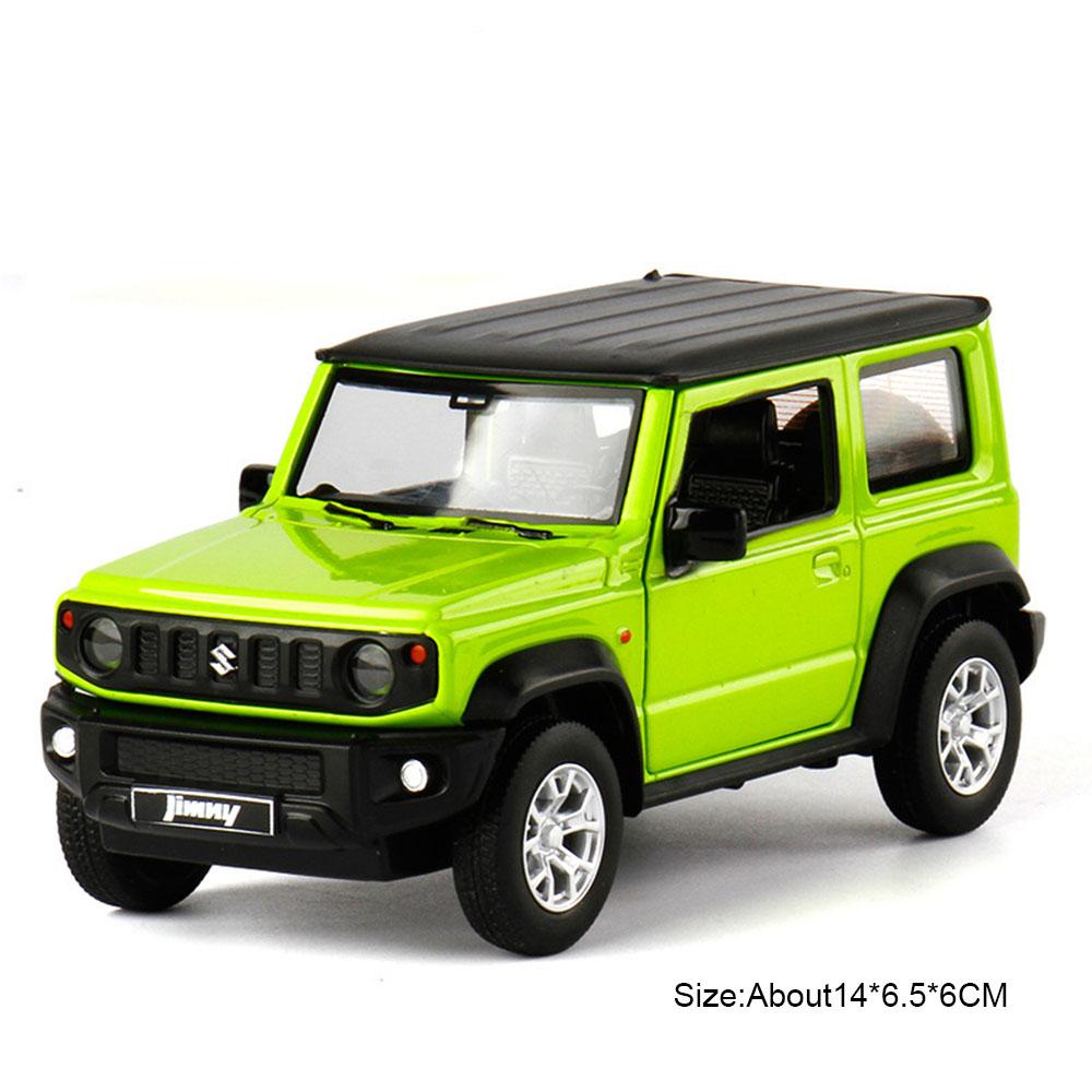 Échelle 1:26 Maquette de Voiture Jouet Suzuki Jimny Son et Lumière de Simulation Pull Back Alliage Moulé Sous Pression Véhicules Tout-Terrain Jouets de Décoration pour Enfants