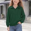 Boys and Girls Casual Long Sleeve Hooded Sweatshirt Comfortable Pullover for Everyday Wear