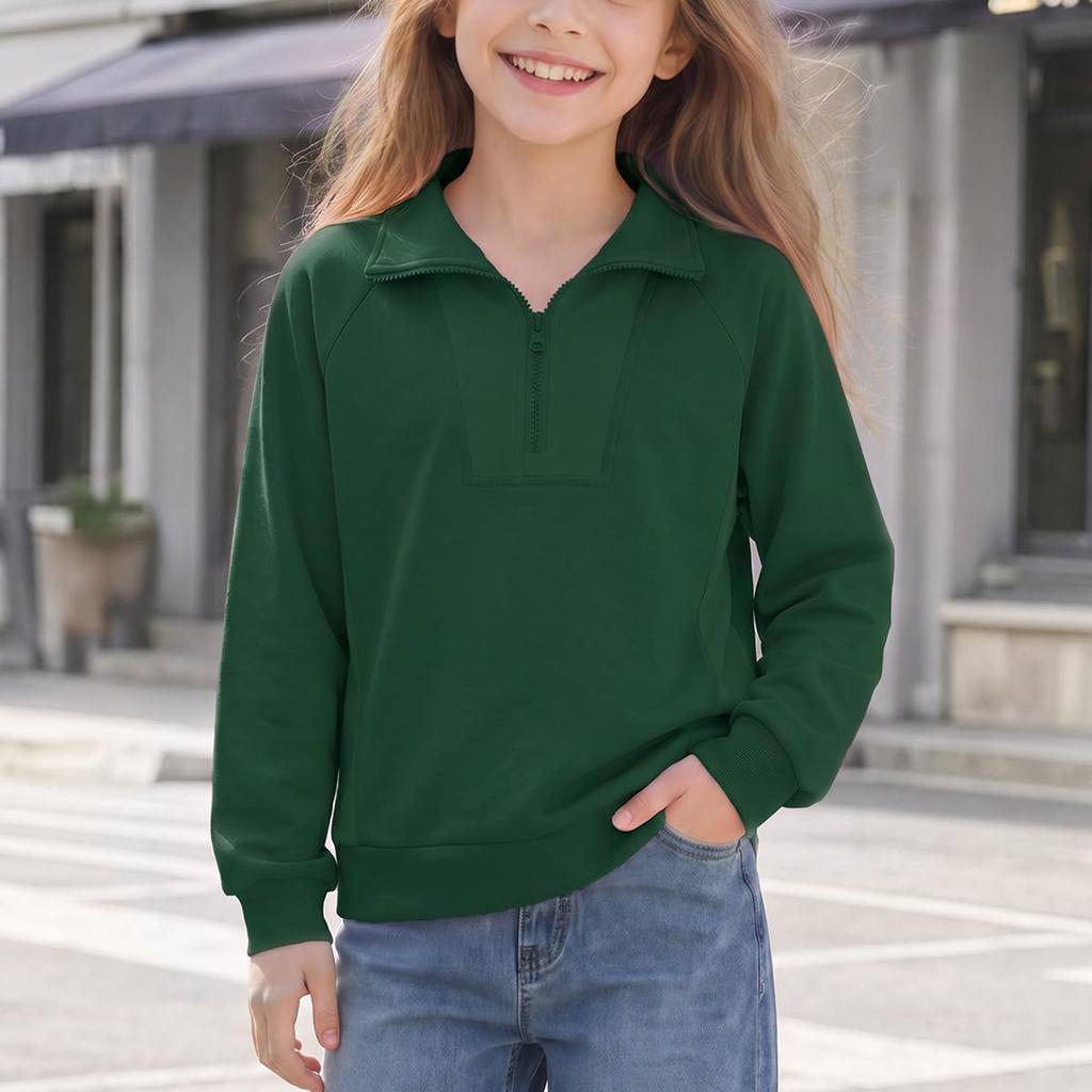Boys and Girls Casual Long Sleeve Hooded Sweatshirt Comfortable Pullover for Everyday Wear