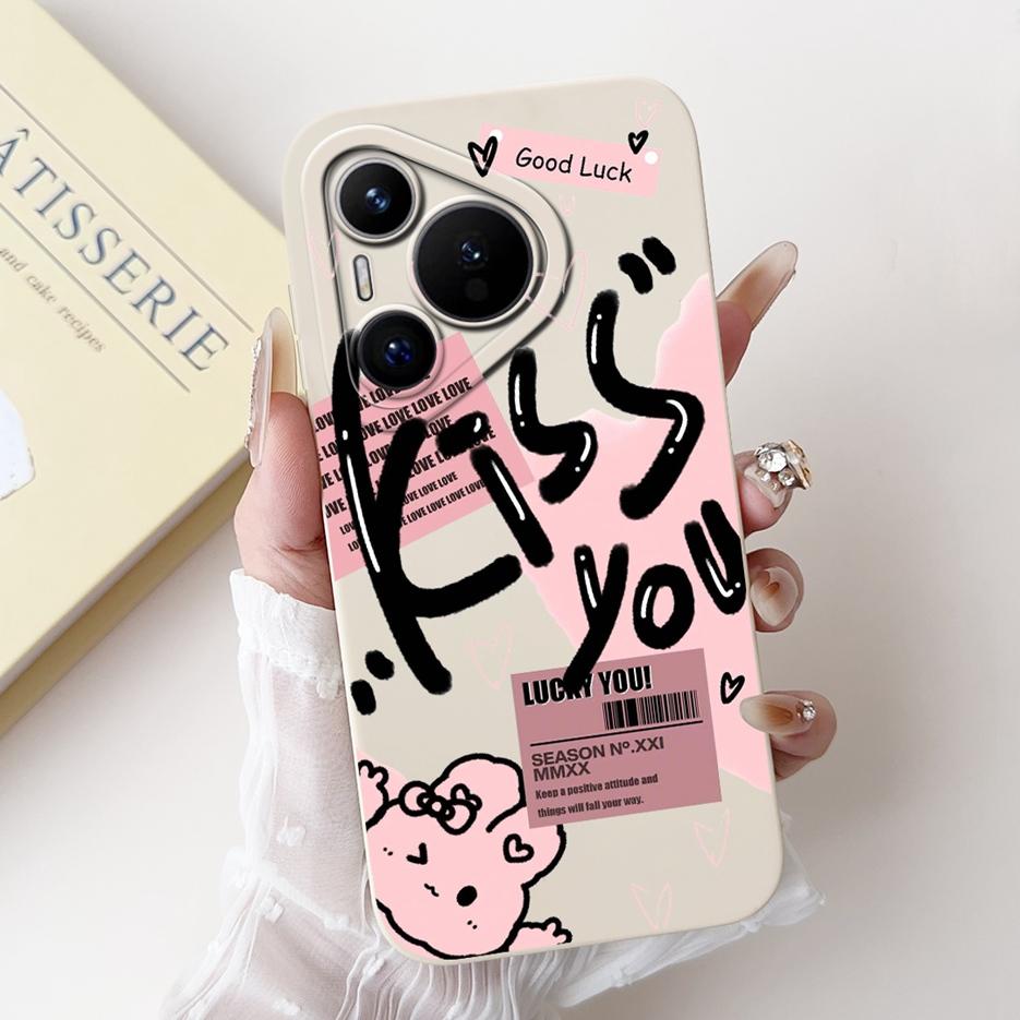 For Huawei Pura 70 Pro 5G Case Cute Cartoon Cover Shockproof Soft TPU Phone Cases For Huawei Pura 70 Pro Plus Pura70 Pro+ Fundas