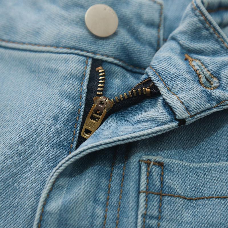 2025 Trendy High-Waisted Petite Wide-Leg Denim Shorts for Women