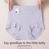 Large Size Ladies Spring and Autumn Comfortable Antibacterial High Waist Belly Wrap Hip Briefs