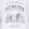 Short Sleeve Print Weight Organic JP WANDER WOLF Daily Use Base Layer [Jack Wolfskin] Men's T-Shirt (Heavy Cotton) [5033971 / T] 5055_off-white