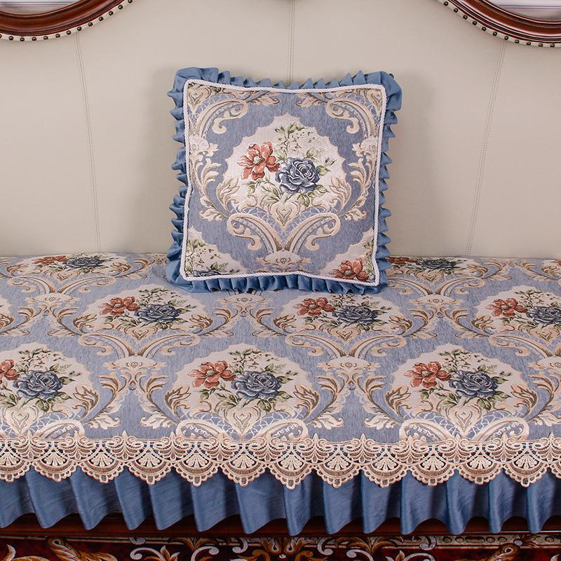 European Sofa Cushion, High-End Luxury Non-Slip Seat Cushion, Universal In All Seasons, American Retro Leather Cover  New Model