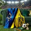 Coperta con stemma Club Brugge FC Coperte in flanella Peluche per divano letto Regali per uomini donne Coperta da viaggio per picnic Regali di Natale per tifosi