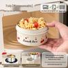 Ruhan 316 Stainless Steel Double-Layer Microwaveable Lunchbox & Soup Bowl Set