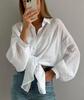 Minimalist Transparent Long-Sleeve Shirt: Casual Summer Drape for Sun Protection