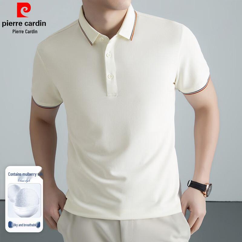 Pierre Cardin Men s Silk Blend Polo Shirt 52