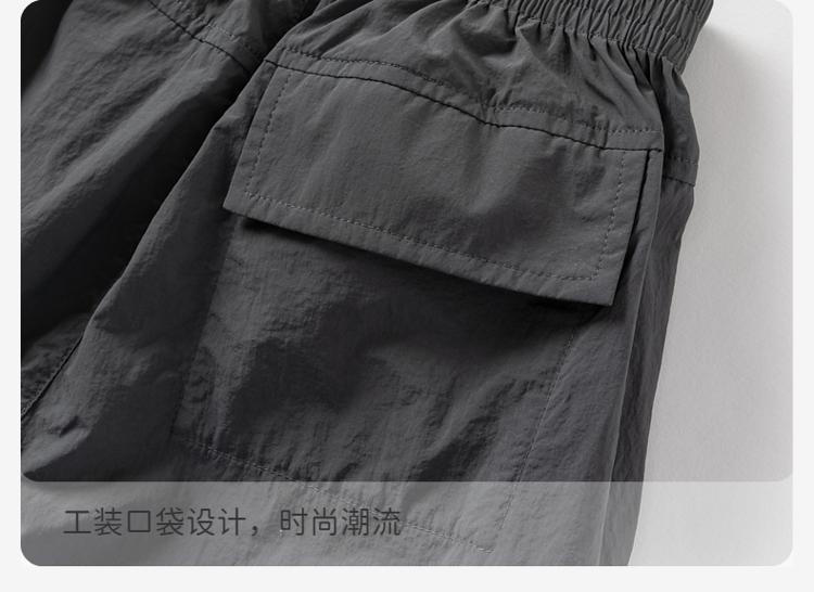 David Bella Children's Cool Pants Summer Clothes Boys' Sunscreen Work Pants Women's Middle School Big Children's Wide Leg Pants