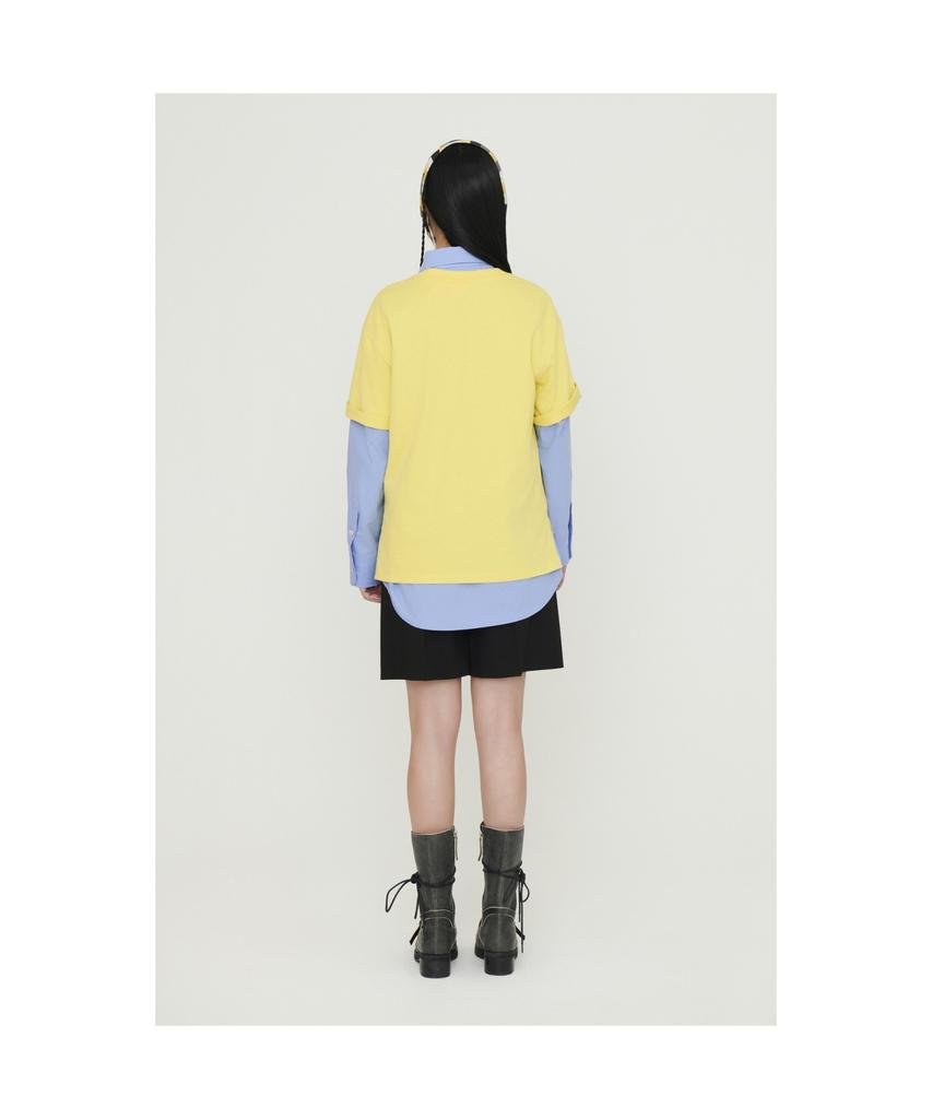 LUCKY CHOUETTE Fabric Belt Sideband Shorts (Black)_Lfpom25200Bkx