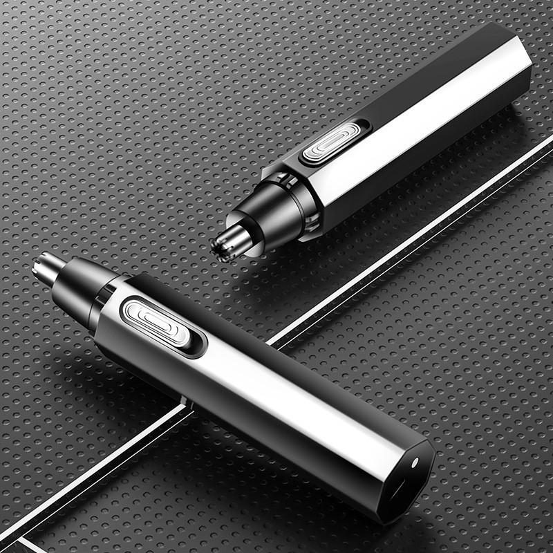 Electric Rechargeable Nose Hair Trimmer With Waterproof Detachable Blade For Travel And Personal Grooming