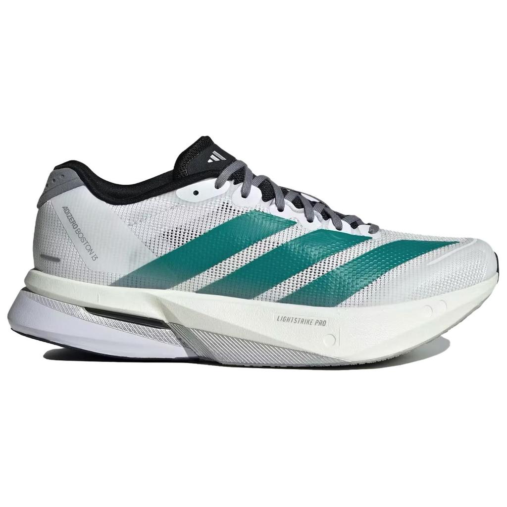 Adidas Adizero Boston 13 White Pure Teal Women Sneakers Cloud-White Grey JR4793