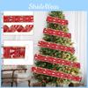 Festive 100 Yards 5cm Christmas Fabric Ribbon Roll For Merry Holiday Decorations