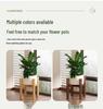 Cross-Shaped Plant Stand: Floor-standing Flower Shelf for Balcony or Living Room