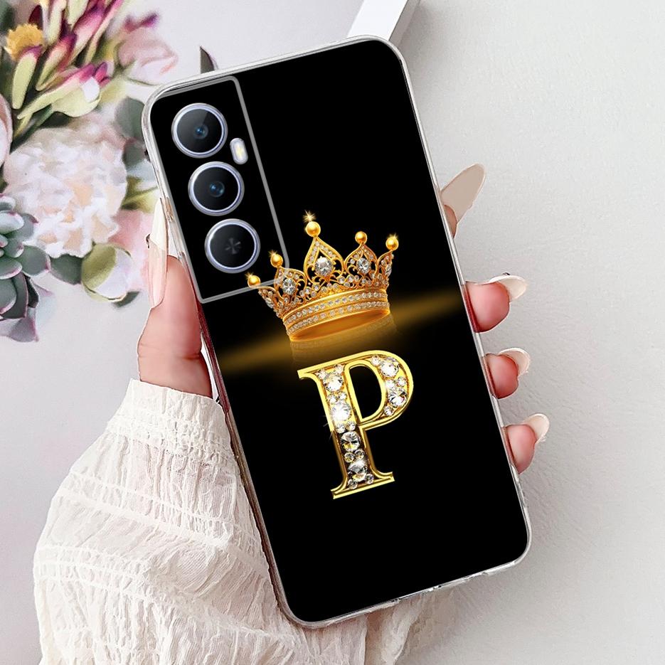 For Realme C65 4G Case RMX3910 Clear Silicone Luxury Letters Cover Soft Slim Phone Case For Realme C65 RealmeC65 4G Fundas Shell