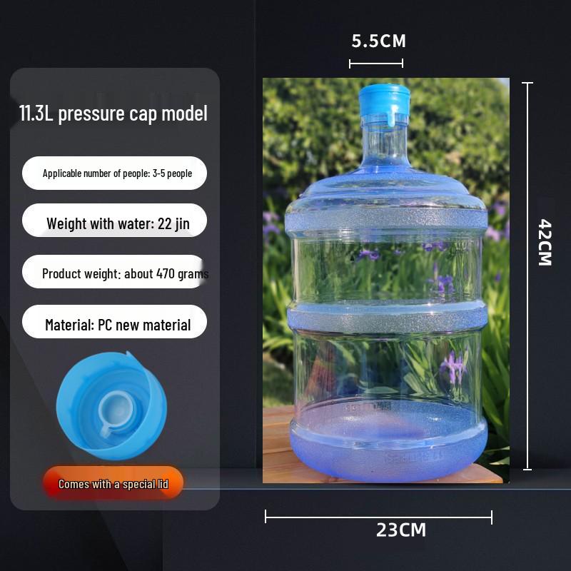 Food Grade PC Portable Water Dispenser - Thickened Empty Bucket for Mineral Water and Tea Bar Use