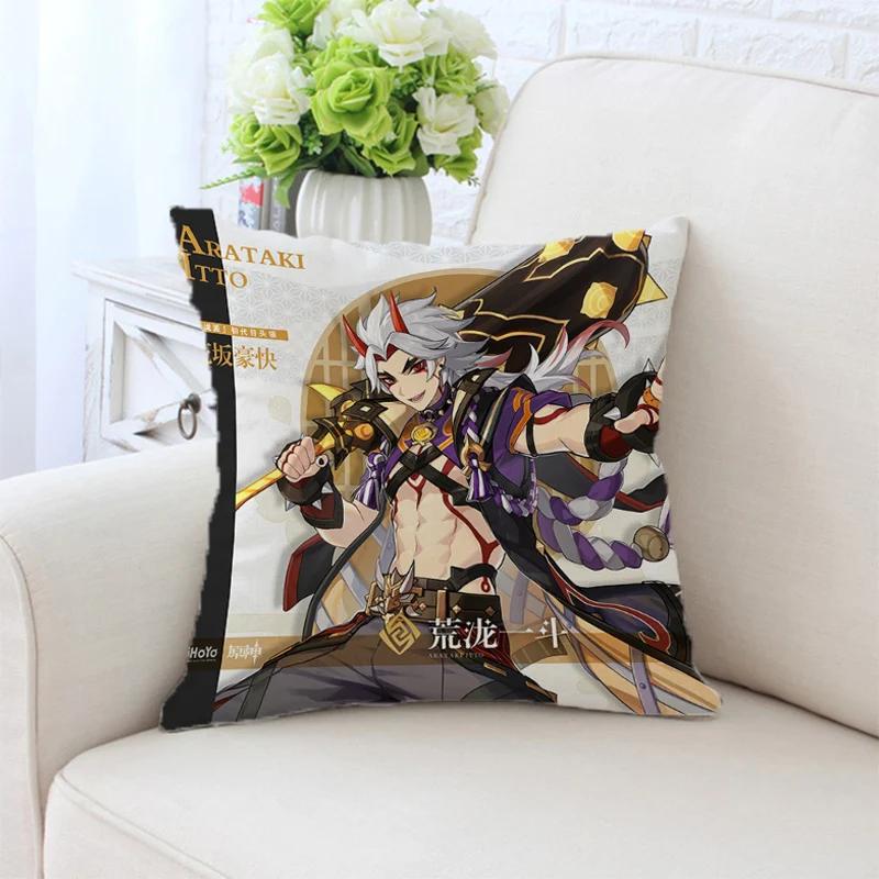 Genshin Impact Pillowcase Decorative Pillows For Sofa Anime Pillow Cover Cushion Cushions Home Decor 45X45 Covers Bed Throw Hugs