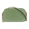 Gucci GG Marmont Series Chain Quilted Leather Shoulder Bag Women Shoulder Bag Green 447632-AABZB-3408