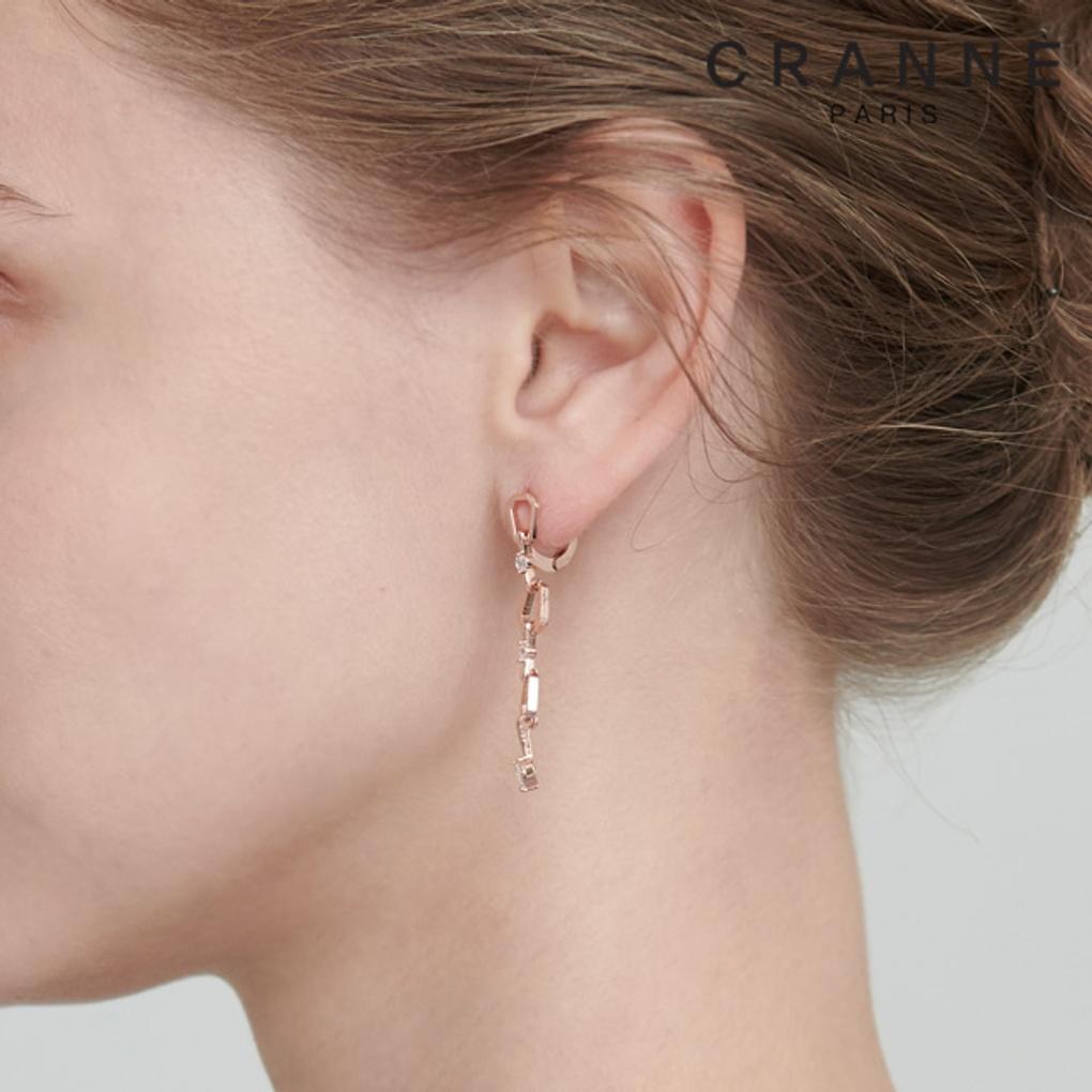 14K Stick Drop One-Touch Earrings (Gold Filled) C24EGF125