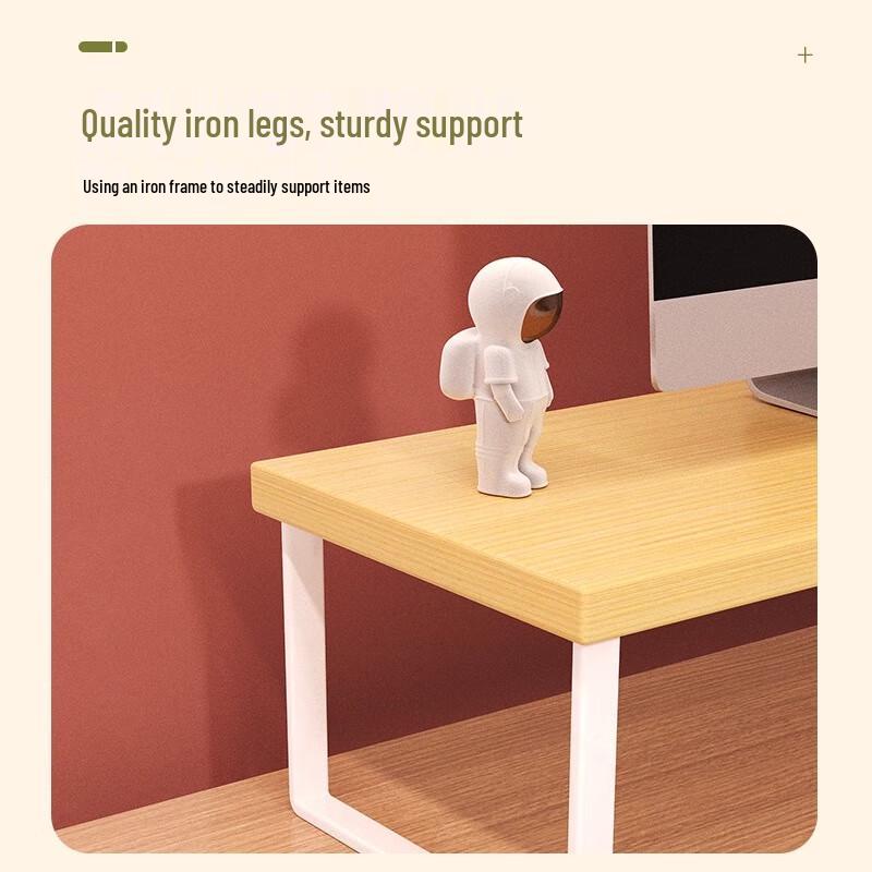 White Desktop Monitor Riser with Wireless Charging