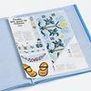 Clear File Folder Color Base Side-Load 40-Pocket A4 Portrait Blue 137C-B