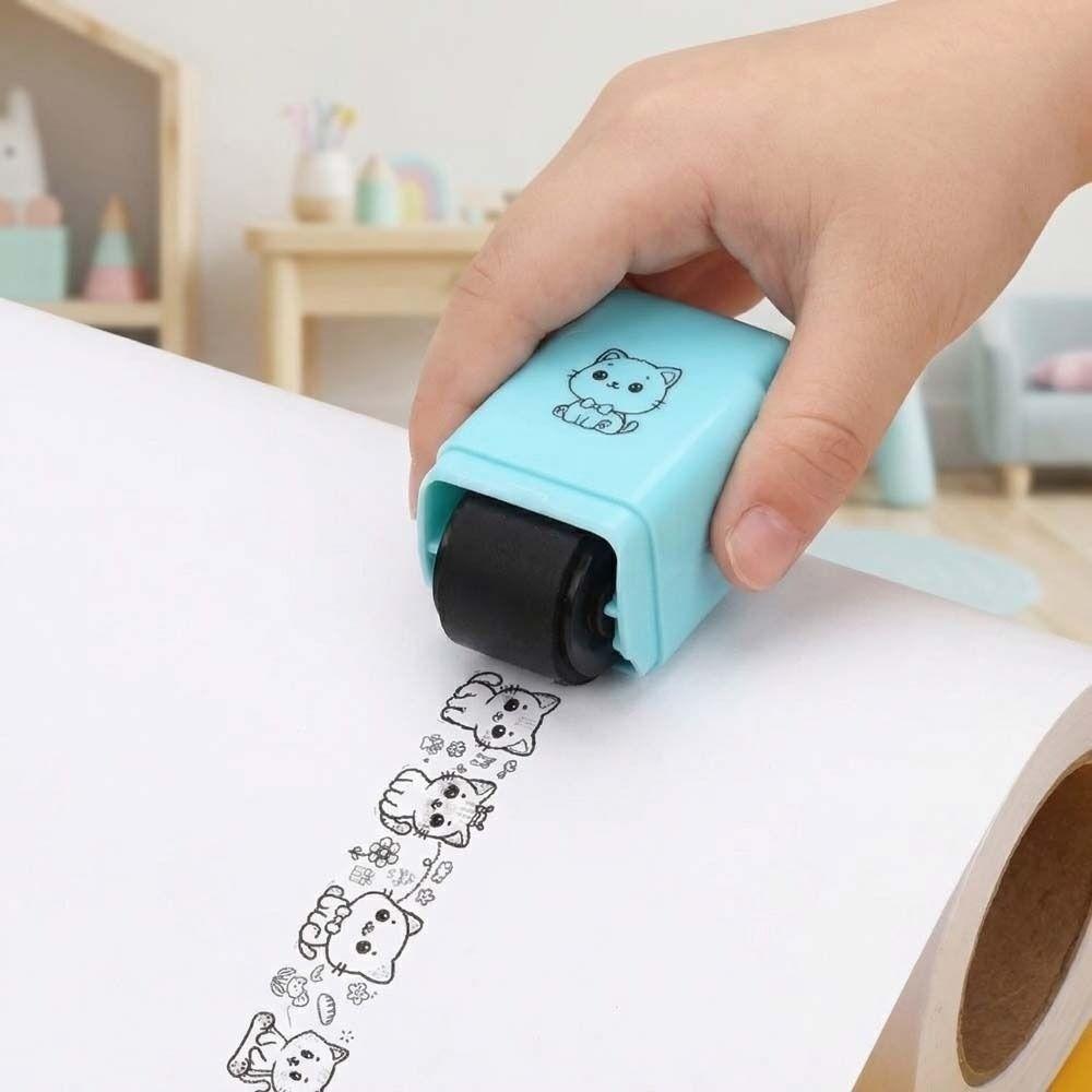 Creative Cartoon Stamp Colorable DIY Scrapbooking Stamp Animal Fruit Stamp  Craft Projects