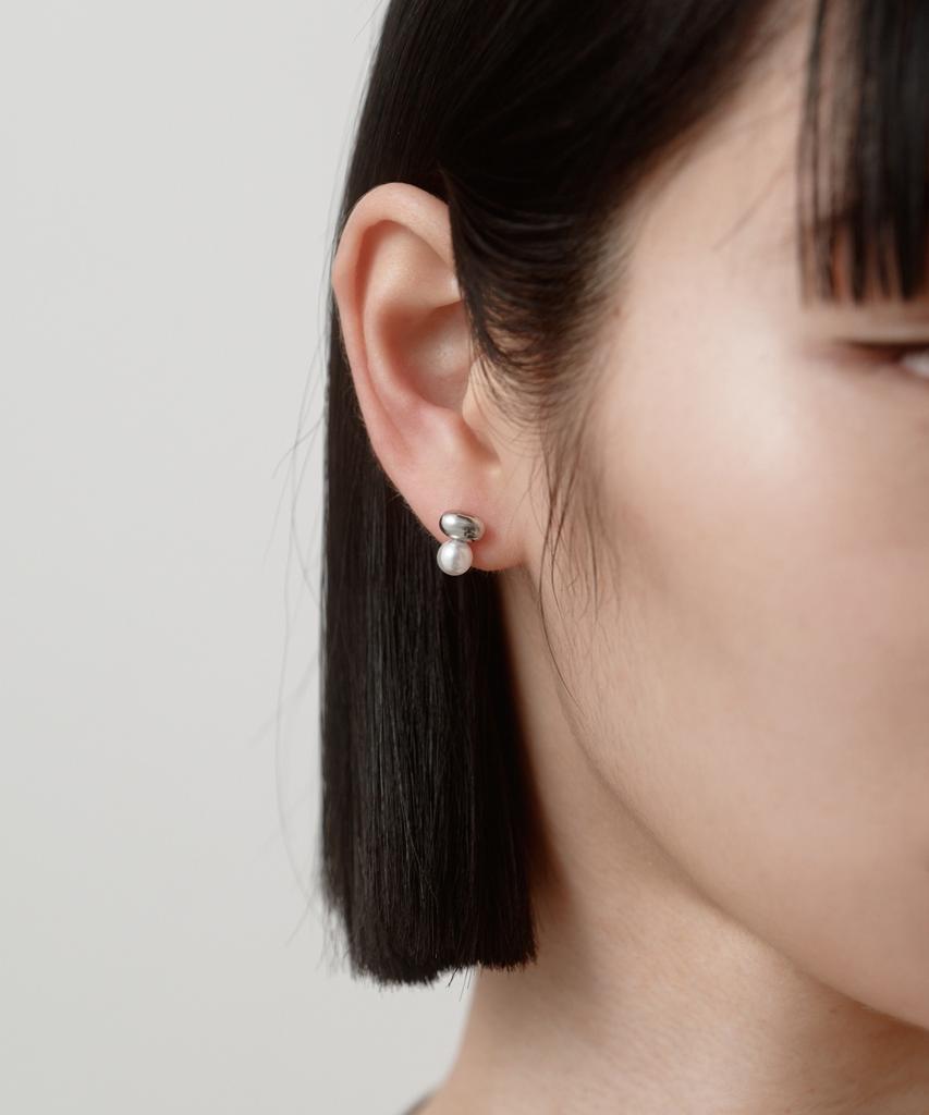Novice Tokyo Beans Pearl Pierce [Stainless] / Silver