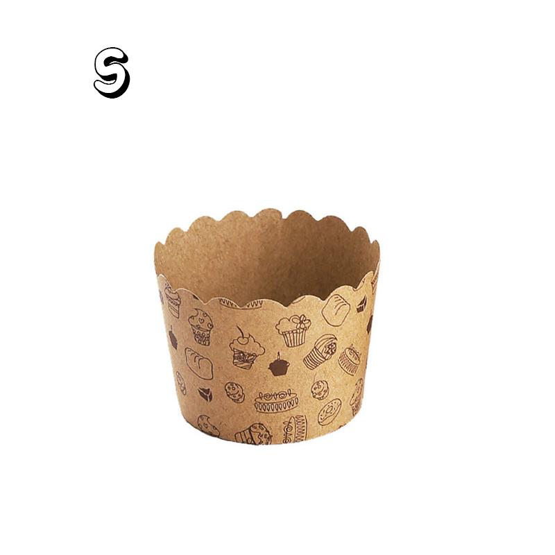 250Pcs Cupcake Wrapper Liners Muffin Tulip Case Dessert Paper Baking Cup Party Heat Proof Oven for Household Baking