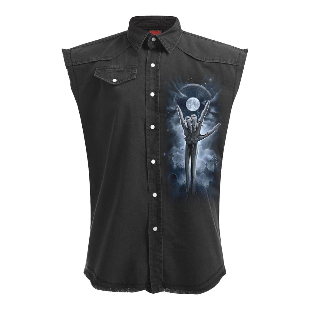 Spiral Direct Unisex Erwachsenen Rückendruck Steinwasch Ärmelloses Shirt