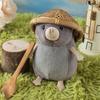 15cm Cute Mole Tourist Mouse Doll Stuffed Plush Mini Lambeth Lemming Mouse Toy Cute Children's Birthday Gift Room Decoration