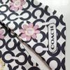 Used COACH Coach Twilly Ribbon Scarf Signature Floral Pattern