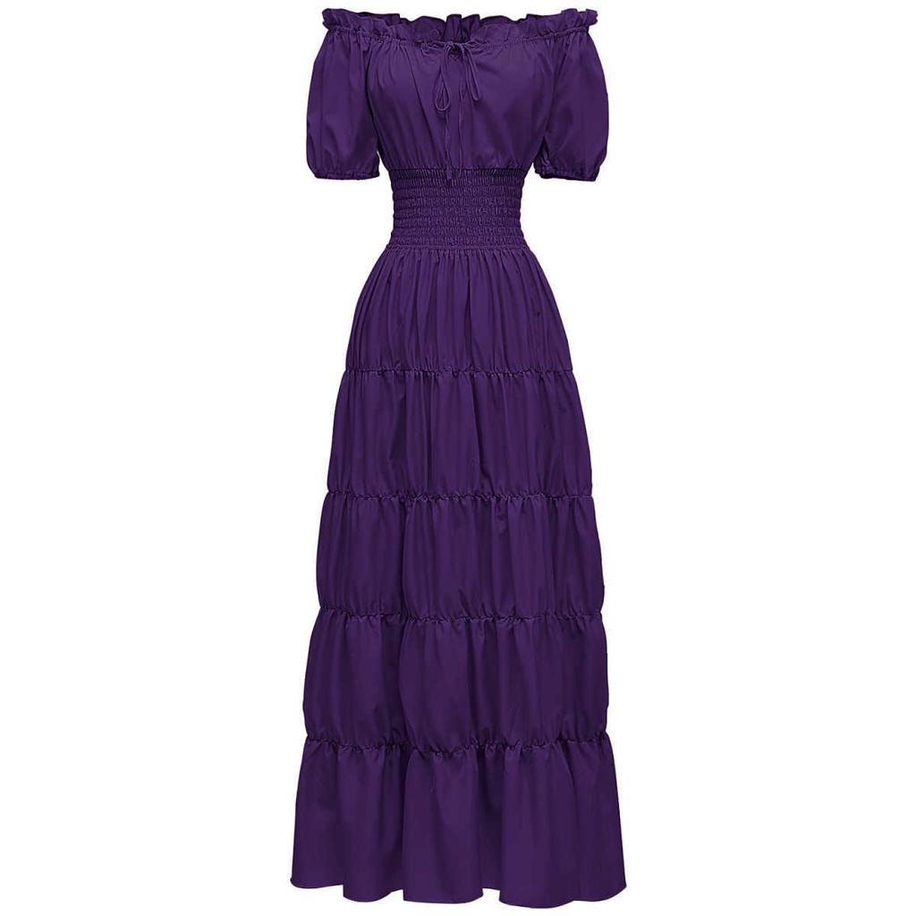 Medieval Renaissance Ladies One-piece Long Skirt Stage Costume Halloween COS Cosplay Retro Costume