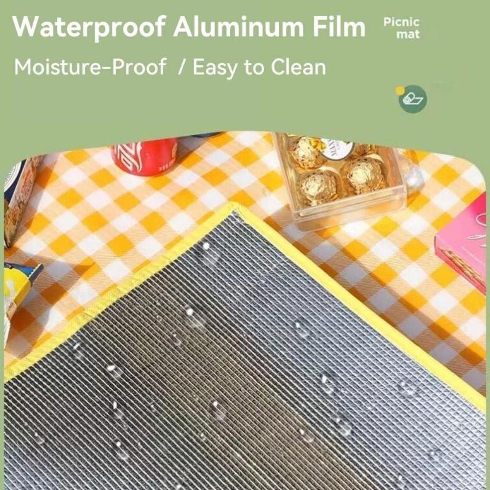Waterproof Outdoor Camping Tent Sleeping Mat Foldable Moisture-proof Picnic Mat Beach Mat Easy to Clean Oxford