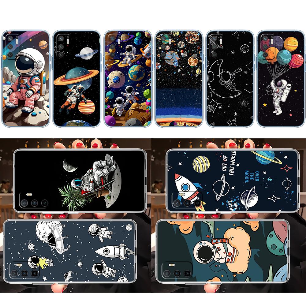 CJ12 Astronaut Space Moon Case for Motorola Moto E13 E15 E20 E22 E22I E22S E30 E32 E40 E7 E7I G Plus Power Play Stylus G22 G14