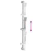 Shower System Set Chrome 100 Cm Stainless Steel