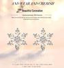S925 Sterling Silver Snowflake Flower Stud Earrings with Inlaid Diamonds, Sweet and Romantic Christmas Accessory for Women