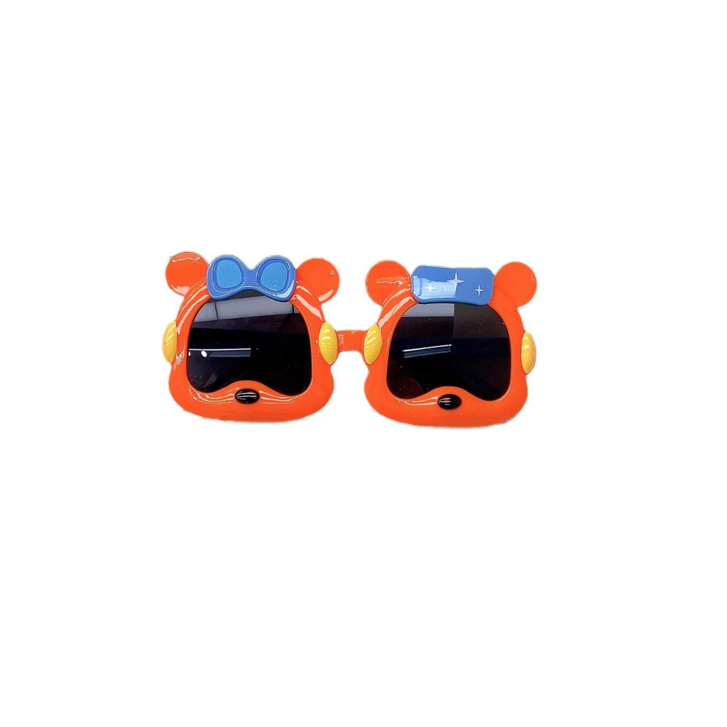 Children'S Sunglasses Girls Cute Bear Sunscreen Uv Protection Sunglasses Boys Sunshade Goggles Tide
