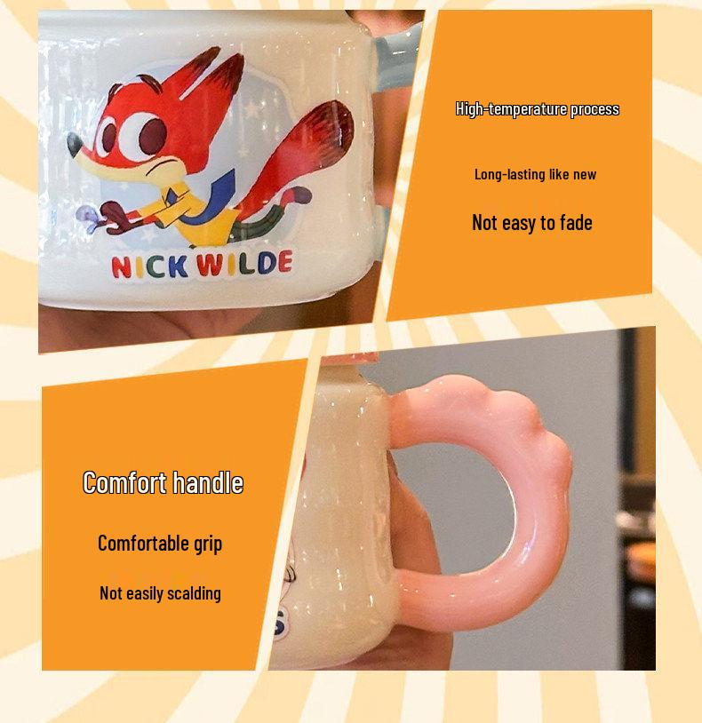 Zootopia Ceramic Mug: Birthday Gift for Boys & Girls, Best Friend Souvenir