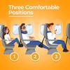 Travelling Foot Hammock Adjustable Airplane Foot Hammock with Wide Platform Portable Under-desk Foot Travel for Office