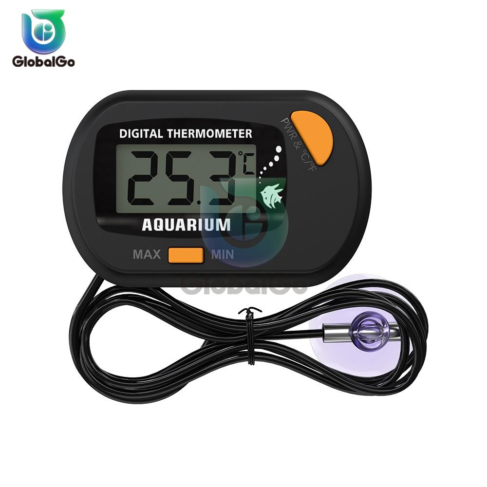-50℃ - 70℃ Termômetro Digital para Aquário com Ventosa Sensor de Temperatura Medidor Testador Medição de Termômetro