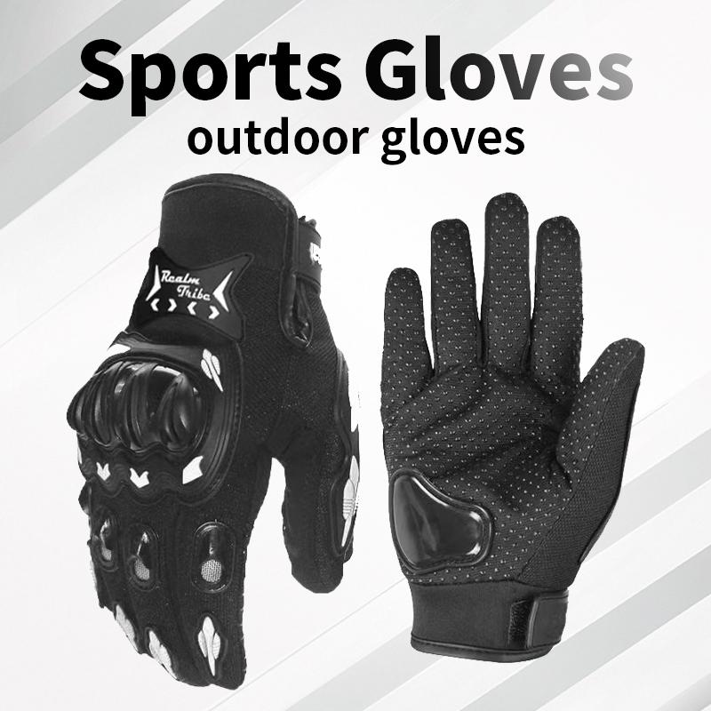 Outdoor Gloves Breathable Anti Slip Gloves Shock Absorbing Full Finger Cycling Gloves
