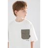 Mucmukn COOLMAX Cool & Quick-Dry Spliced Pocket T-Shirt for Boys