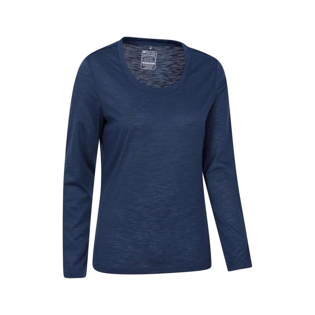 Mountain Warehouse Womens/Ladies Agra Slub Long-Sleeved Top