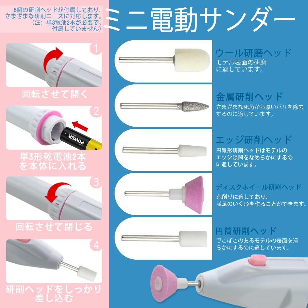 WMYCONGCONG Professional Plastic Model Tool Includes Pin Hand Precision Cutting Storage and More 81-Piece Kit, Thin-Blade Nippers, Vise, Drill, File,