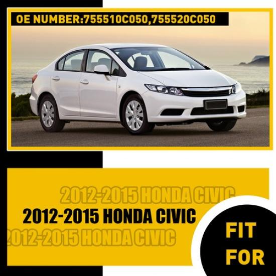 2x Roof Trim Molding Kit For for 2012-2015 Honda Civic Sedan 4-Door EXV