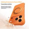 For iPhone 17 Pro Max Magnetic Case Rotating Kickstand Ripple Texture Liquid Silicone Shockproof Phone Cover